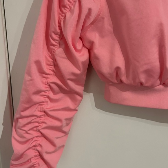 Adidas Pink Cropped Jacket size 2XS - Picture 4 of 4